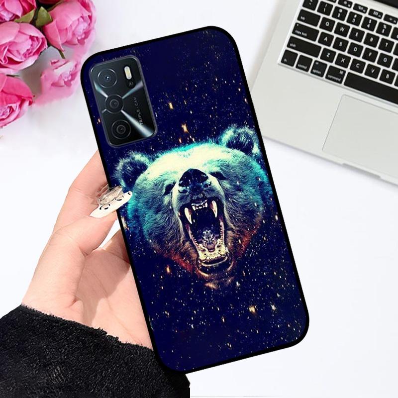 For Oppo A16 A16s 4G Case CPH2269 CPH2271 Fashion Cartoon Shockproof Soft Silicone Phone Cover For OPPO A16s A 16 Coque Bumper