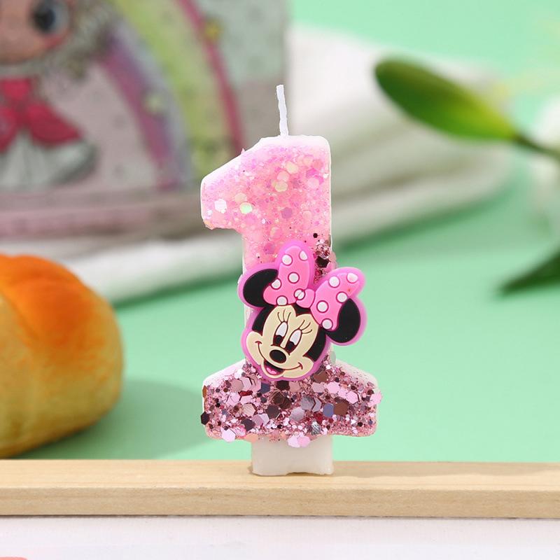 

Cartoon Birthday Candle with Sequins - Number 7