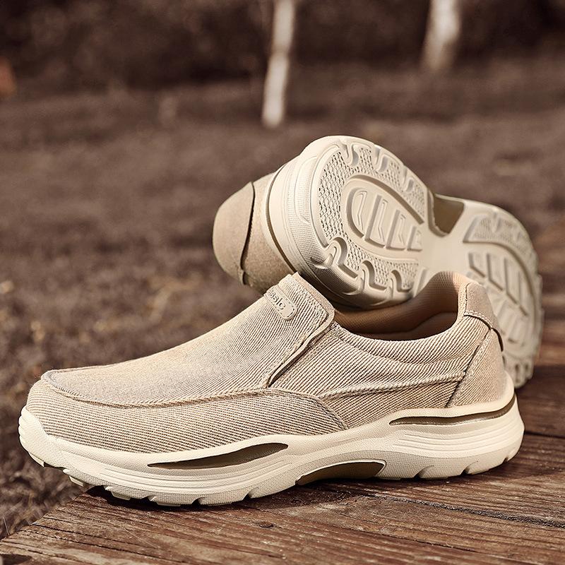 Canvas shoes men's large size cloth shoes one pedal platform casual lazy men's size cloth shoes