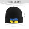Ukraine Emblem Bonnet Hats Unisex Elastic Knit Hat Winter Warm Skullies Beanies Head Wrap Caps for Travel Outdoor Hiking Camping