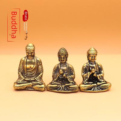 Buddha Bronze Statue Schlüsselanhänger Anhänger - Neujahrsbasteln & Kleine Kupfergeschenke