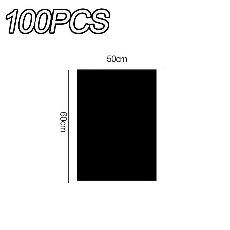 100pcs Large Garbage Bags Heavy Duty Trash Bags for Hotel Property Management Sanitation Use Big Size Plastic Waste Bags Durable Tear Resistant