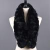 Women Winter Rabbit Fur Scarf 100% Natural Rabbit Fur Fashion warm And Soft Neckerchief Wholesale Pompoml Fur Scarves Headbands
