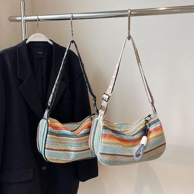Casual Women's Woven Lightweight Shoulder Bag Crossbody Bag for Woman Designer Luxury Underarm Bag