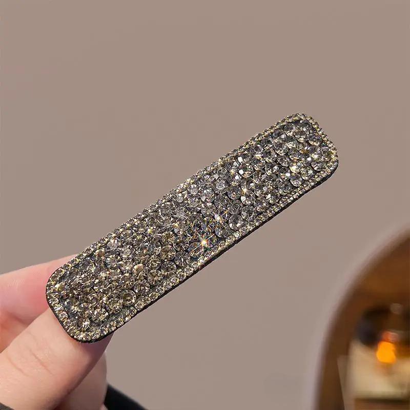 New Rhinestone Super Flash Simple BB Clip Full Rhinestone Bangs Clip Adult Side Clip Back Hair Clip