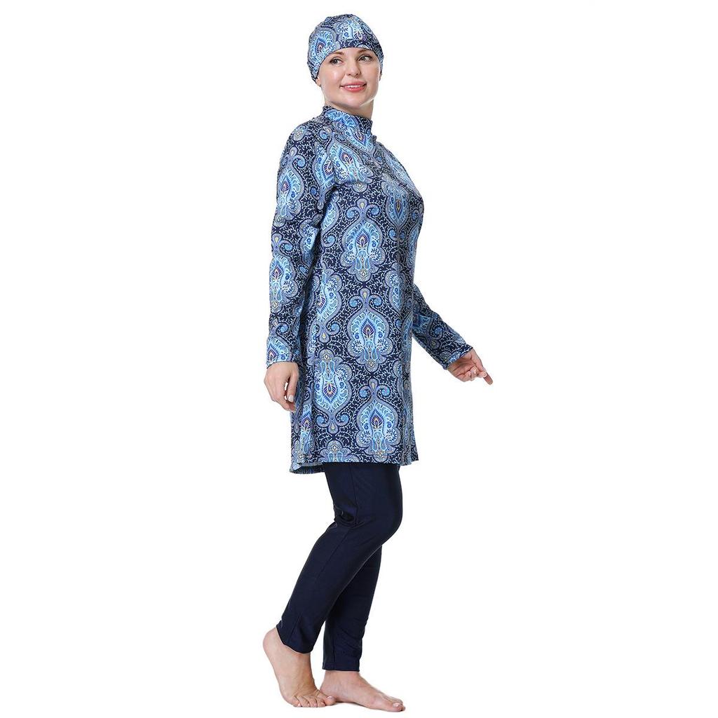 Damen Übergröße Konservativer Badeanzug, Stil H1023