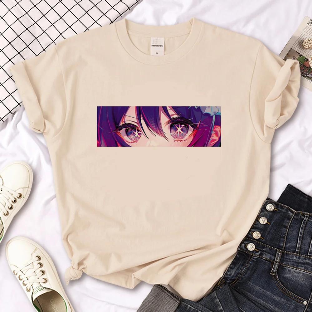 Oshi No Ko T Shirt Women Harajuku Top Girl Y2k Comic Unisexga Clothes Fashionable Summer Short Sleeved Female Top Tees
