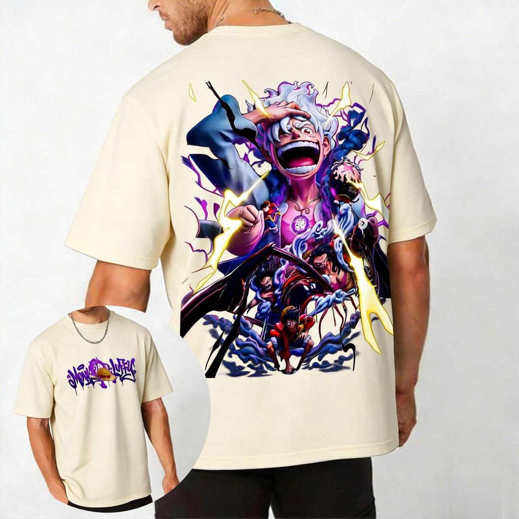One Piece Luffy Anime Grafik T-Shirt Herren Damen Kurzarm Tee 2026 Sommer Mode Streetwear Lässig Harajuku Y2k Oberteile