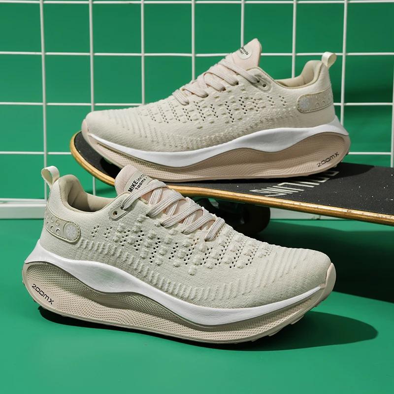 Men's Cushioning Running EVA Midsole Shock Absorption Lightweight Breathable Mesh Sports Sneakers Health and Walking