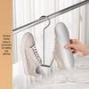 Stainless Steel Windproof Shoe Drying Rack with Hooks