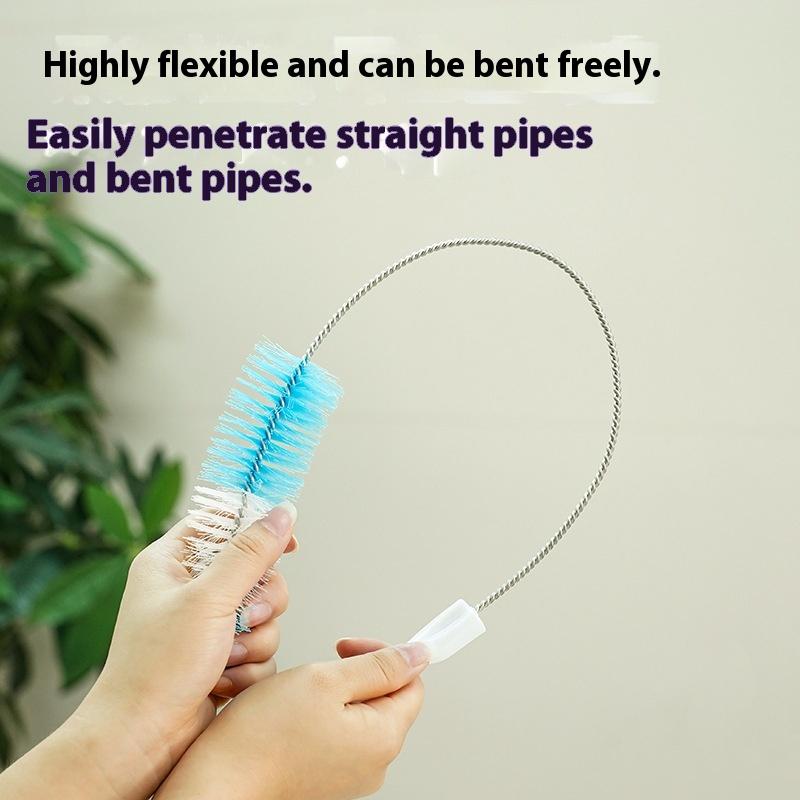 1/2Pcs Household Bendable Sink Bathroom Sink Drain Pipe Brush Bathroom Tool Kitchen Utensils Drain Cleaning Brush