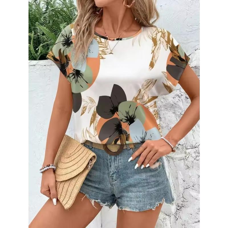 Women's T shirt Tee Graffiti Daily Weekend 3d Print Short Sleeve Fashion Crew Neck Tops Summer&Spring Harajuku t-shirt for girls