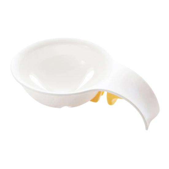 Egg Yolk Separator BPA-Free Plastic Egg White Filter with Ergonomic Handle Easy Clean Baking Gadget for Cakes Muffins Meringues Custards