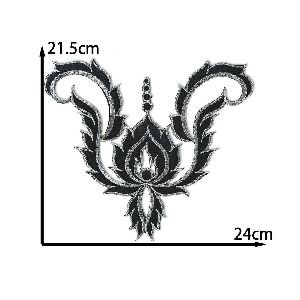 Two-Color Pattern Embroidery Cloth Sticker Diy Handmade Clothing Accessories Dress Opera Ethnic Clothing Accessories Hot Stamping Decal