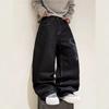 European and American Design Sense Printed Casual Trousers Street Trend Loose Wide-footed Jeans