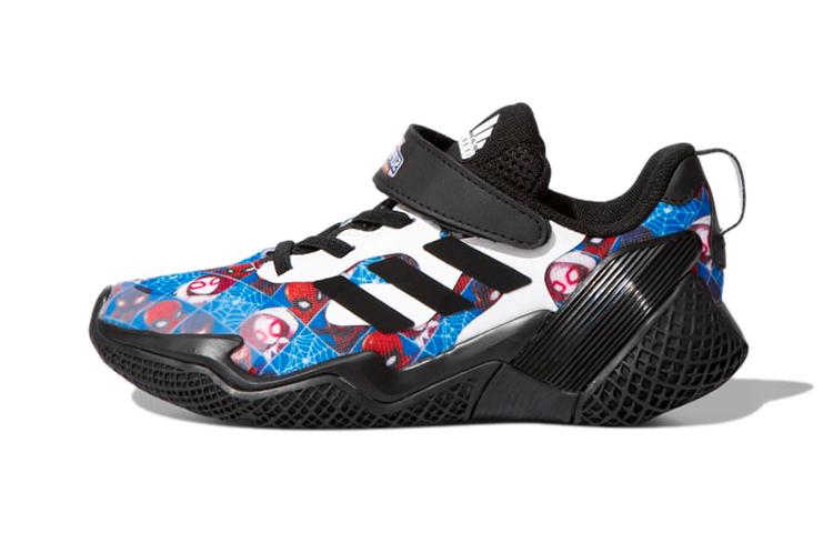 

MARVEL x Adidas 4Uture RNR Abrasion Resistant Low top Running Shoes Black White Blue Children Aged 3 7 Years Old G55844 30