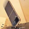 Für Samsung Z Flip 4 5g Fall Hohe Qualität Tuch Textur Leder Überzug Rahmen Harte PC Abdeckung Für Galaxy Z Flip4 5g Fundas