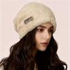 Women'S Slouchy Winter Hat - Plush Face Covering Cold-Proof Large Head Circumference, Fluffy Rabbit Hair Texture, Lightweight Warm Beanie