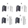 Pack of 20 Solars Panel Mounting Clamps Set Brackets With Screws Accessory for Balconies Power Stations Roof Camping