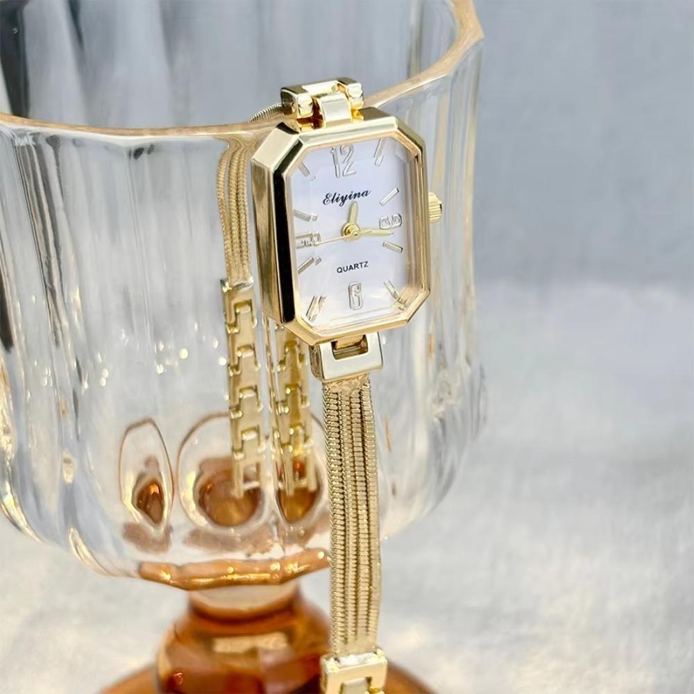 Alloy Tassel Chains Watch Fashion Accessory Rectangular Quartz Watch Women s Accessory