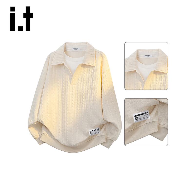 

Мужской свитшот с воротником поло, имитирующий двойку 2XL