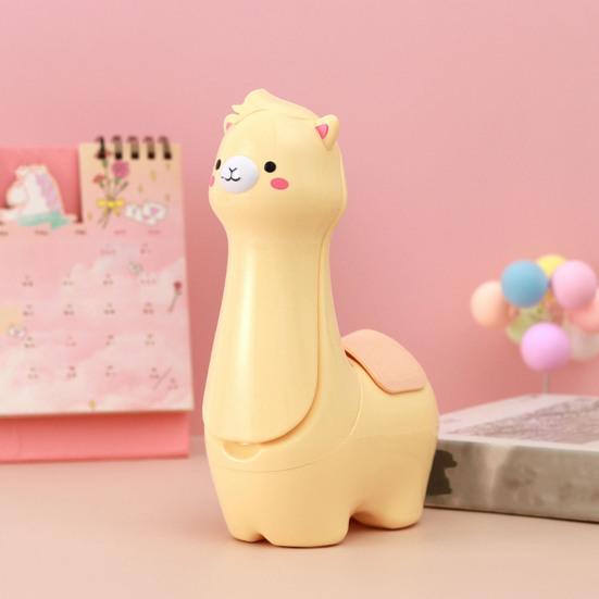 Alpaca Small Table Lamp LED Soft Light Adjustable Brightness USB Powered Folding Design Portable Desk Lamp with Pen Holder