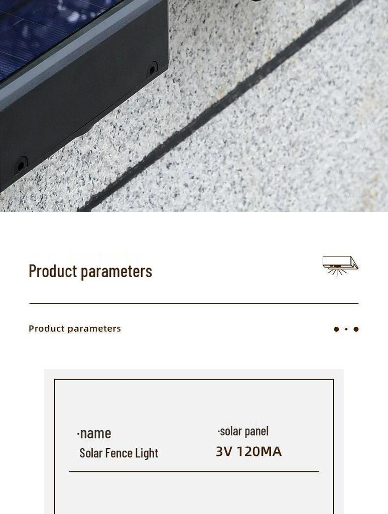 Automatic Solar Outdoor Courtyard Wall Light – Nighttime Decorative Atmosphere Light