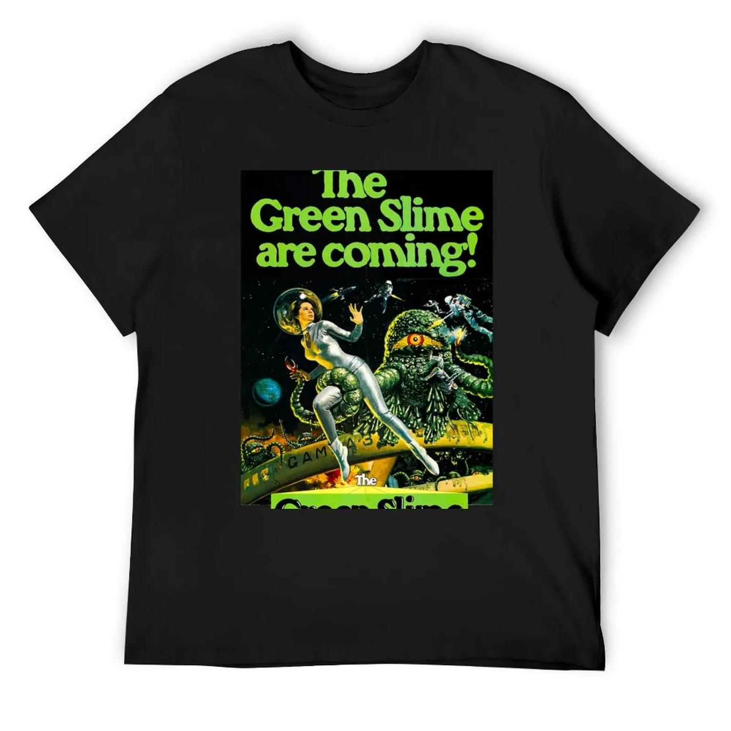 The Green Slime (1969) T-Shirt customizeds valentines clothes oversized graphic tee basketball graphic tees t shirt for men XXXXXL чёрный