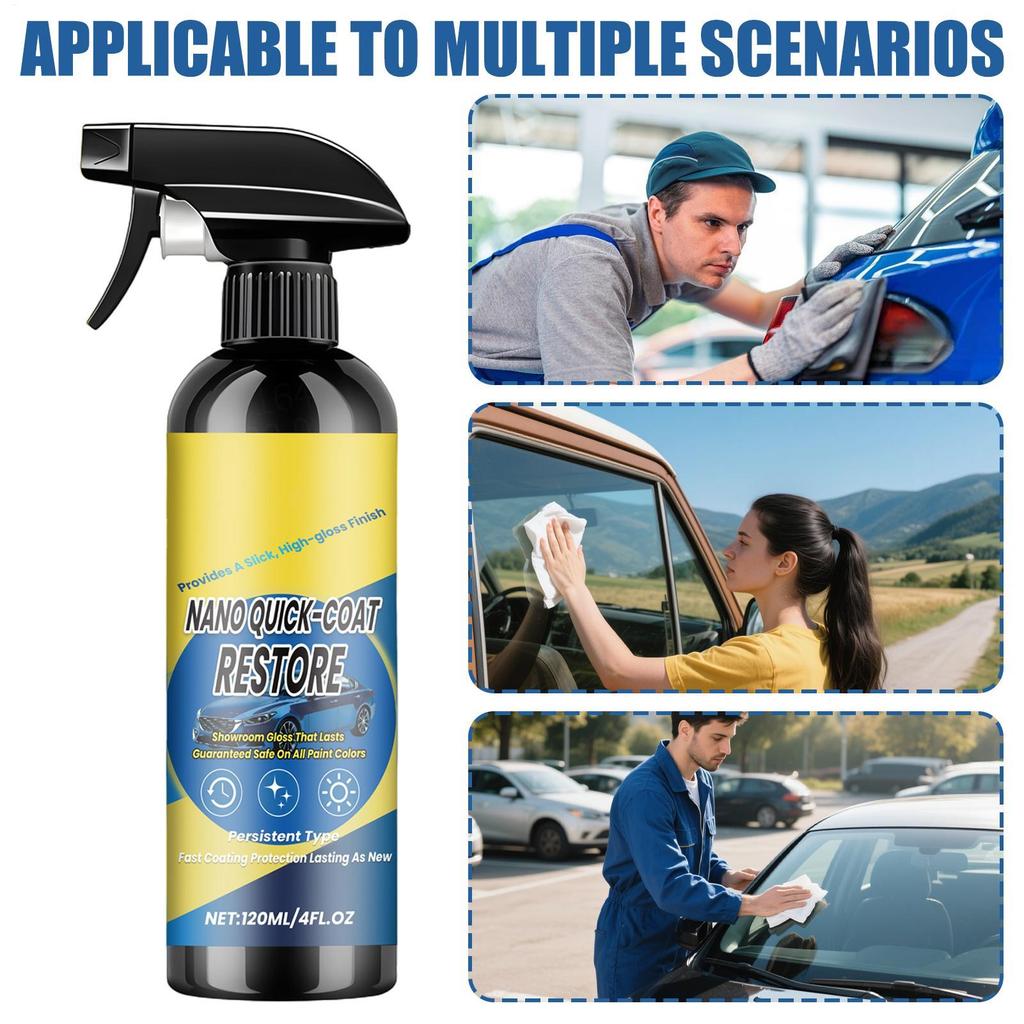 Car Coating Agent Quick Acting Car Paint Waxing Coating Solution Crystal Plating Spray Polishing 120ml