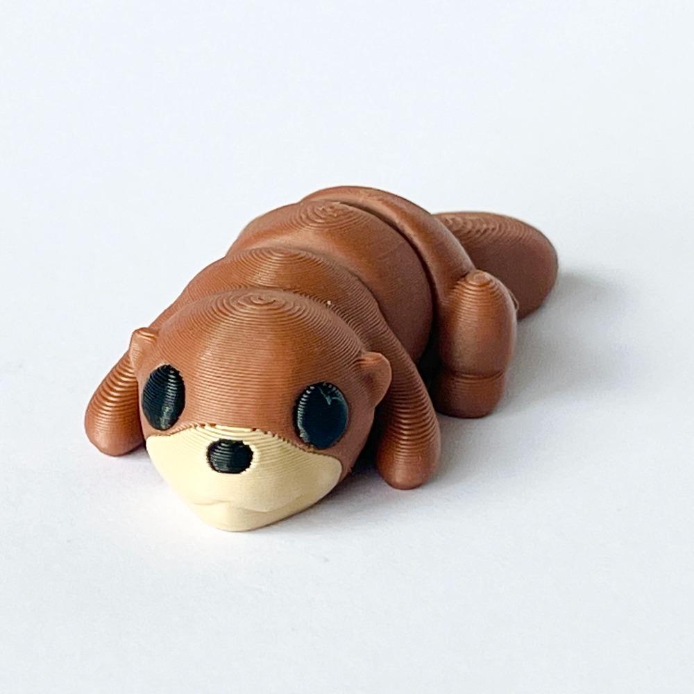 1/3 Piece - 3D Printed Articulated Platypus and Otter Small Figurines, Indoor and Outdoor Table Decorations, Wedding, Birthday, Christmas, New Year Gi