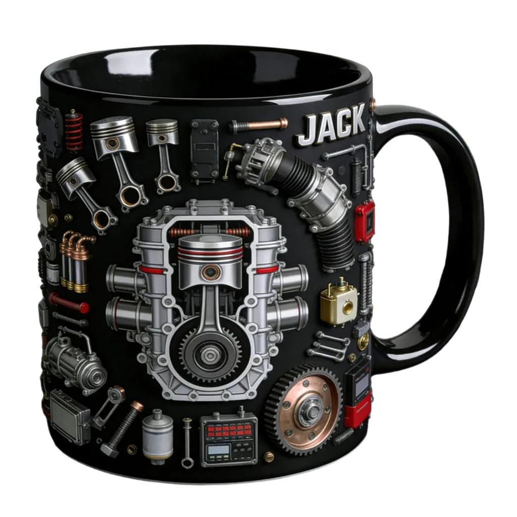 Personalisierte Motor Teile Tasse