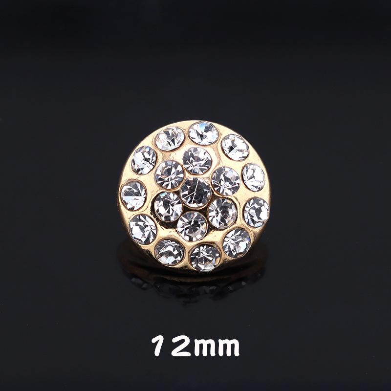 5pcs Bouton Diamant Cristal Manteau Veste Femme Petit Bouton Perle Parfumée Métal Diamant Cardigan Bouton Fourrure