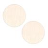 A84X-2X 30Cm Natural Wooden Basket Bottom With Hole, Circle Blank Wood Base For DIY Knitting Crochet Bag Bottom Shaper Craft