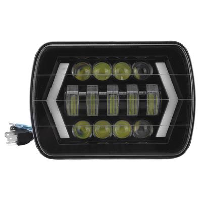 5x7in LED Svetlomet 60W Štvorcový Tvar Šípok Osvetlenia H4 Konektor Vodotesný IP67 pre OffRoad Nákladné Automobily