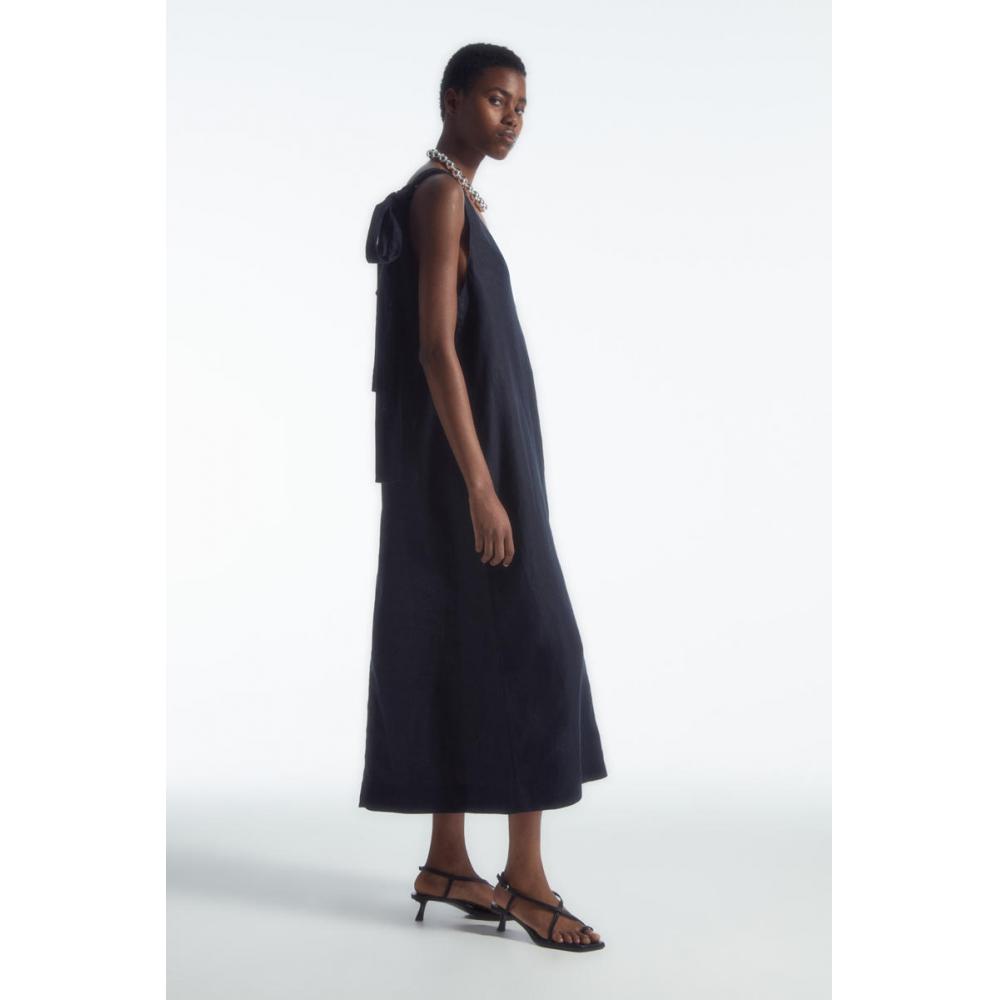 cos a line midi dress Denim A-Line Lightweight Maxi Dress main image 1