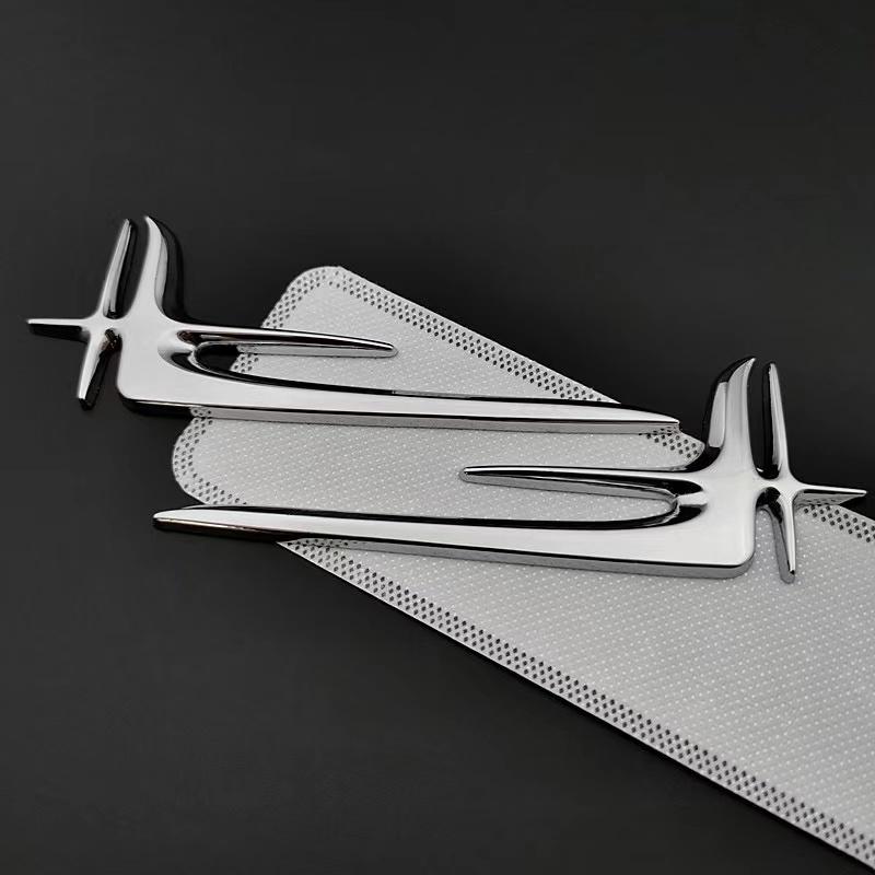 Hot Car Sticker Car Hood Front Chrome Logo Hood Marking Star Bonnet Badge Emblem Trunk Sticker For Mercedes Benz C E S Class W20