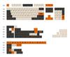 Custom GMK Dream Key "Big Carbon"Theme PBT5-Side Dye-Sub Keycap Set187 Keys – BlackOrange White Colorway for Mechanical Keyboard