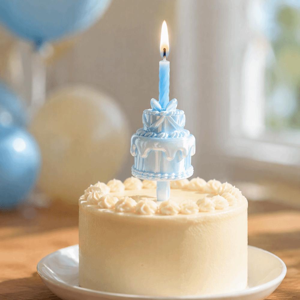 Plastic Cake Ring Candle Holder Silk Finish Birthday Cake Ring Topper Anniversary