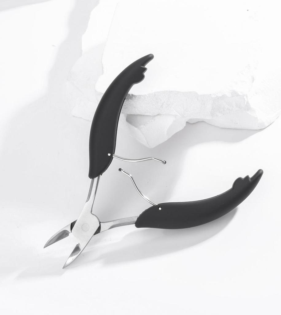 Slanted Nail Clippers & Cuticle Trimmer Set with Callus Remover - Stainless Steel Eagle Beak Design Pedicure Tool.