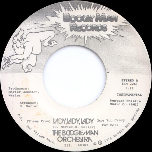 

7inch Record BOOGIE MAN ORCHESTRA - (Theme From) Lady, Lady, Lady (Are BM225,BM226 Boogie Man Reco 1975 US Soul/Funk Used