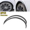 2PCS Universal Fender Flares Car Wheel Arches Wing Expander Arch Eyebrow Mudguard Lip Body Kit Protector Cover Mud Guard Trim