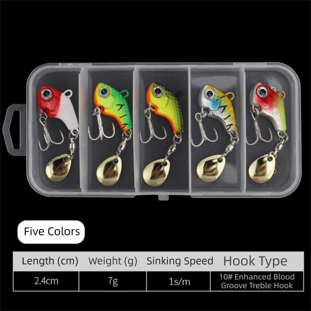 

5Pcs/Box Soft Bait Fishing Lure Set For Saltwater Freshwater Bass Pike Trout Fishing 5pcs/box