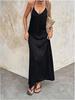 2026 new women's suspender backless sexy hollow sleeveless long dress women's wholesale