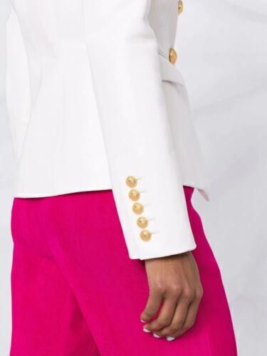 Genuine Lambskin Leather Handmade New Casual Stylish Formal White Women's Blazer