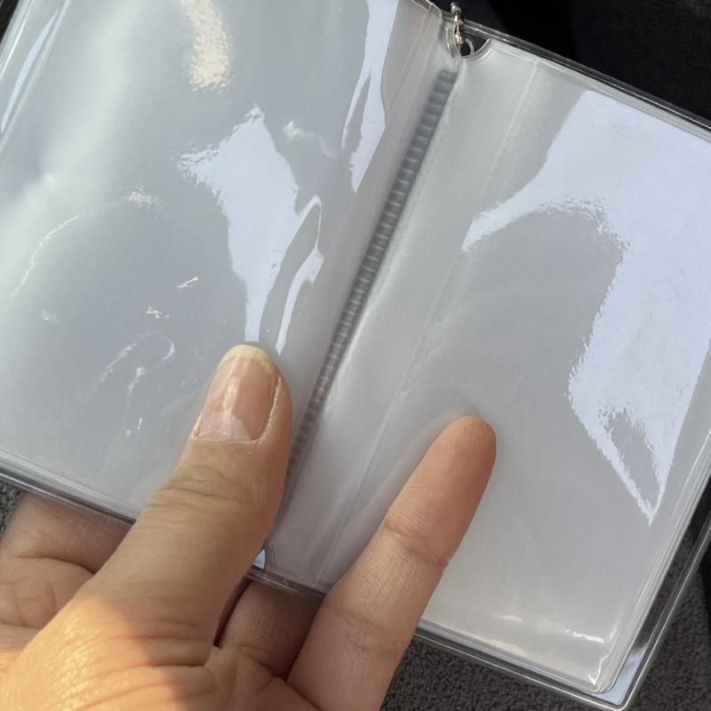 Mini Holds 28 Photos Album Shiny Transparent 3-Inch Star Chasing Small Photo Card Storage Portable Card Bag