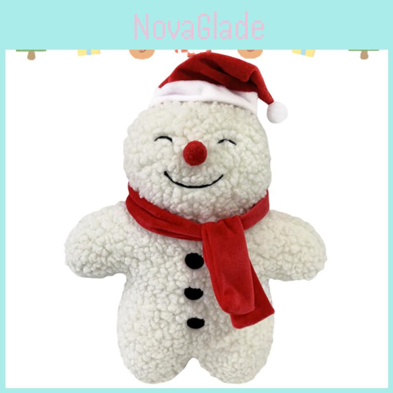 Weihnachts-Schneemann-Kissen Entzückende Weihnachtsmannmütze Dekorative Plüschkissen