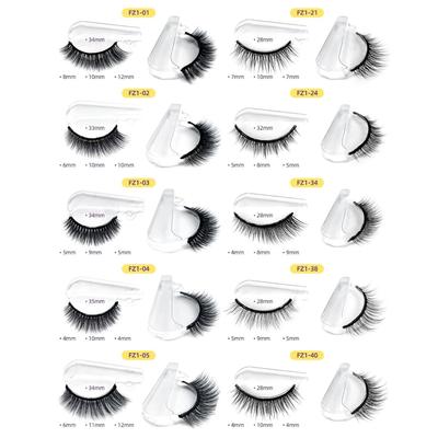 Umělé řasy Samolepící přírodní řasy bez lepidla Snadné odstranění falešných řas pro make-up