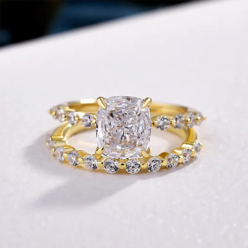 

Квадратное кольцо, Нишевое кольцо для пары, Легкая роскошь, Мода, Персонализированное кольцо, Кольцо, Темпераментное, Универсальное, Флэш-сет кольцо 10