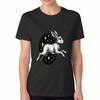 Proudly Made In USA And Rooted In India Flags Women's Cotton T Shirt, Premium Cotton Quality Print, Durable, Relaxed Fit Fashionable T Shirt.