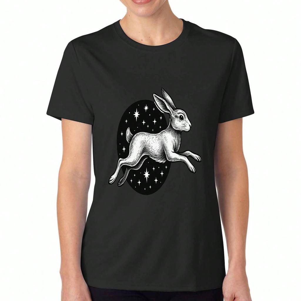 Proudly Made In USA And Rooted In India Flags Women's Cotton T Shirt, Premium Cotton Quality Print, Durable, Relaxed Fit Fashionable T Shirt.